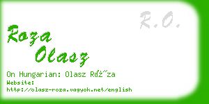 roza olasz business card